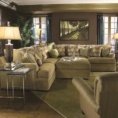 Casual Contemporary L-Shape Sectional Sofa